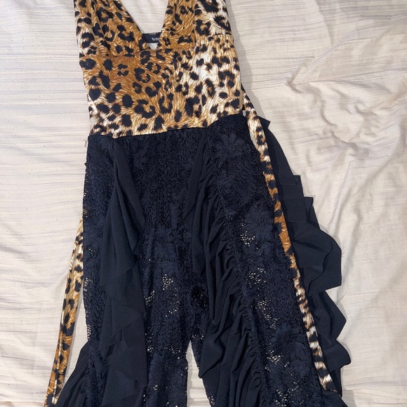 Cheetah Lace Jumpsuit - Picture 1 of 1
